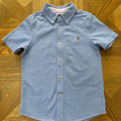 Ralph Lauren Polo kids knit cotton button up oxford shirt