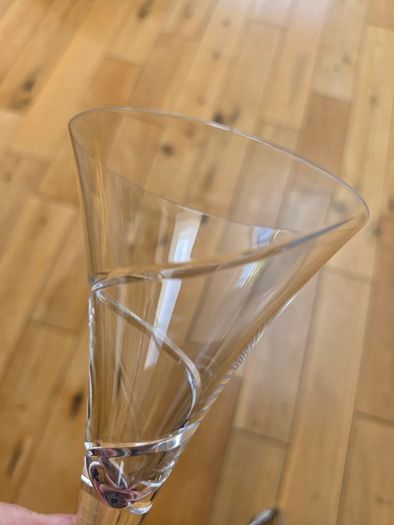 4 Louise Kennedy Crystal Glasses