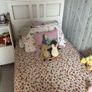 HEMNES Bed frame, white stain/Luroy, Standard Single Image 4