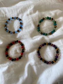 Beaded bracelets different colours