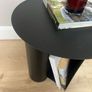 Black metal Side table with storage Image 8