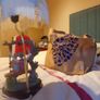Vintage DeCaprio Collection Figurine Table Lamp with Original Shade Image 2