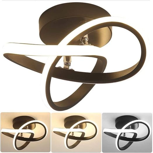 NEW | LED Ceiling Light Modern Curved Creative Design Ceiling Lights 22W