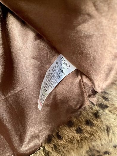 Next faux fur jacket 9-10y