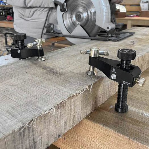 BRAND NEW Woodworking Desktop Surface Fixing Clamp Aluminum Alloy Table Hold Down Clamp DIY Fixing Clip Practical for 19/20mm Hole
