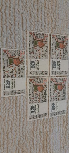Uncirculated Irish Old Punts X 5