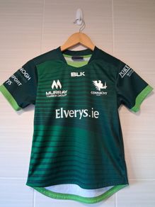 Connaught Jersey.  Official BLK Boys Girls Age 12 To 14 Years Home Jersey.  Collect In Dublin Or Receive Via Post.