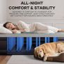 King Size Airbed, Inflatable Mattress, Air Bed with Built in Pump, Blow Up Mattress, Folding Guest Bed Self Inflating with Flocked Surface for Camping and Home Use, 203cm x 152cm x 46cm Image 5