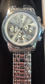 TAXAU Men's Silver Chronograph Watch - Brand New