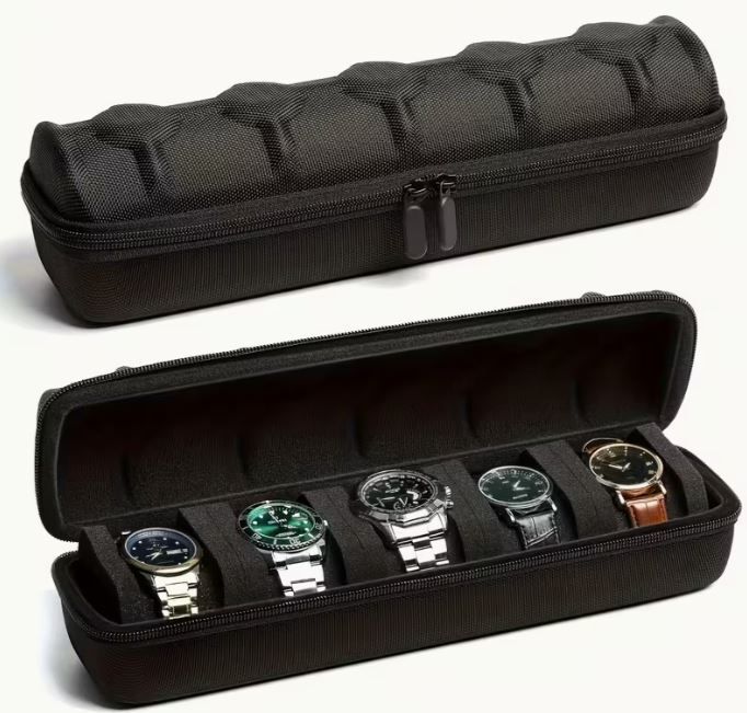 Heavy-Duty Watch Organizer with Flip-Top Lid, new, unopened.