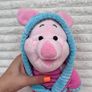 Disney Winnie The Pooh Piglet In Dressing Gown Robe approx. 35 cm. Plush Used Please see photos Image 2