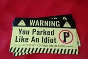 New - Novelty Bad Parking Cards