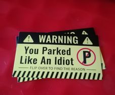 New - Novelty Bad Parking Cards