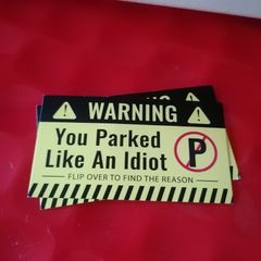 New - Novelty Bad Parking Cards