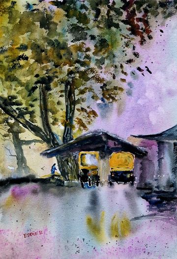 India watercolour