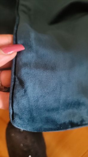 Soft Velour Dark Green Cushion Covers x4
