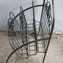 Vintage Wrought Iron Magazine Rack Image 4