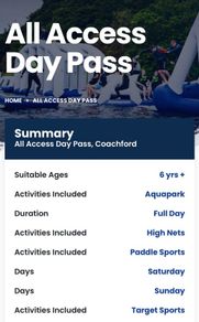 Ballyhass Adventure Centre Cork All Access Day Passes
