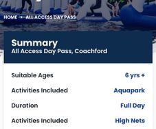 Ballyhass Adventure Centre Cork All Access Day Passes