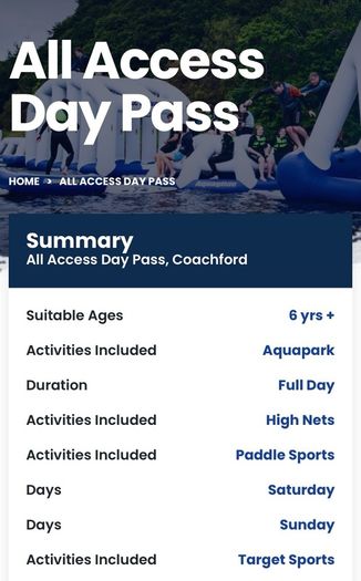 Ballyhass Adventure Centre Cork All Access Day Passes