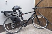 Carrera Subway Two Hybrid Bike with Bobike Junior Child Seat, Helmet &amp; Lock Bundle