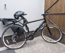 Carrera Subway Two Hybrid Bike with Bobike Junior Child Seat, Helmet & Lock Bundle