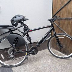 Carrera Subway Two Hybrid Bike with Bobike Junior Child Seat, Helmet & Lock Bundle