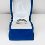 18k White Gold Band Ring with Diamonds Image 4