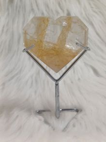 Golden healer heart with stand