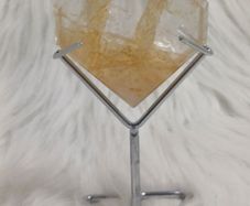 Golden healer heart with stand
