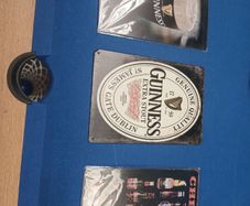 3 beer signs 12 x 8