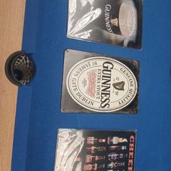 3 beer signs 12 x 8