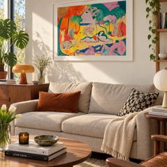 Henri Matisse Le Bonheur de Vivre Framed Art Print 70 x 100cm