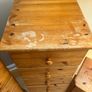 pine chest of drawers and locker Image 4
