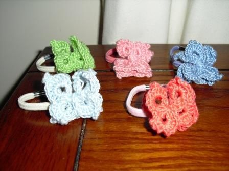 Hair flower or butterfly thick elastics