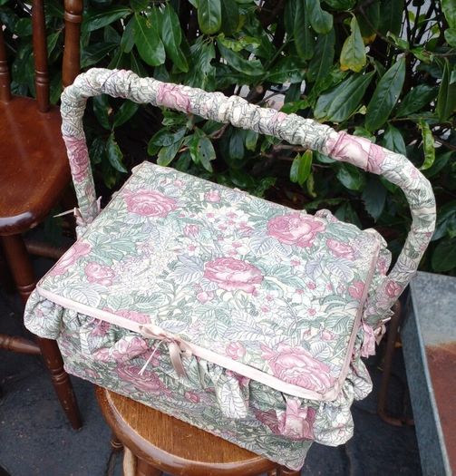 Large Vintage Sewing Box