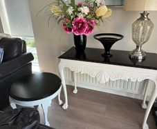 console and side table