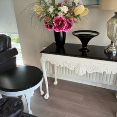 console and side table