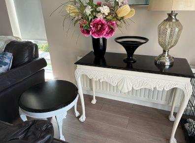 console and side table