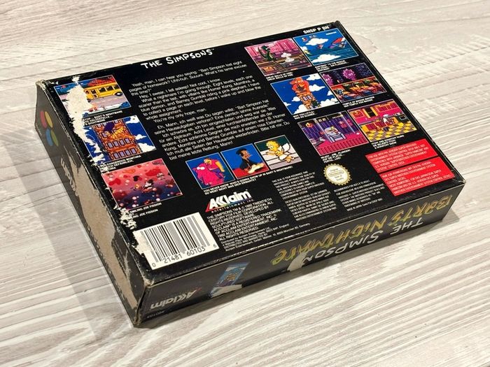 The Simpsons Barts Nightmare for SNES - Boxed