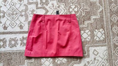 Vintage De Luxe - Fuchsia Leather Mini Skirt