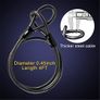 Bike Lock,20mm Heavy Duty Combination Bicycle u Lock Shackle 4ft Length Security Cable with Sturdy Mounting Bracket and Key Anti Theft Secure Locks Image 5