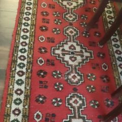 Vintage Hand Woven Woolen Turkish Runner 10ft by 2ft 6