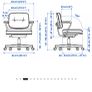 IKEA real leather office chair Image 2