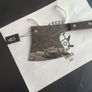 Forged Axe Knife with Octopus Engraving  By Di'Casteel Image 6