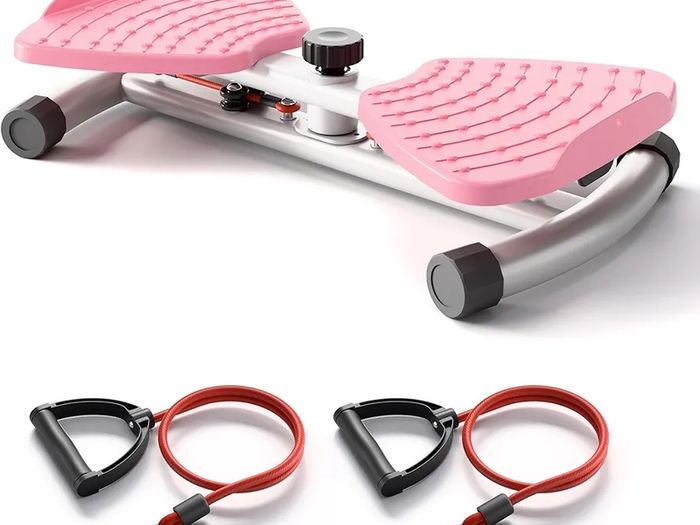 Waist Twist Sculptor Machine, Waist Trainer Disc for Weight Loss, Waist Relax, Ab Training, Balance Training, Foot Massage, Noiseless Home Exercise Equipment With Resistance Band