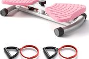 Waist Twist Sculptor Machine, Waist Trainer Disc for Weight Loss, Waist Relax, Ab Training, Balance Training, Foot Massage, Noiseless Home Exercise Equipment With Resistance Band