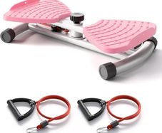 Waist Twist Sculptor Machine, Waist Trainer Disc for Weight Loss, Waist Relax, Ab Training, Balance Training, Foot Massage, Noiseless Home Exercise Equipment With Resistance Band