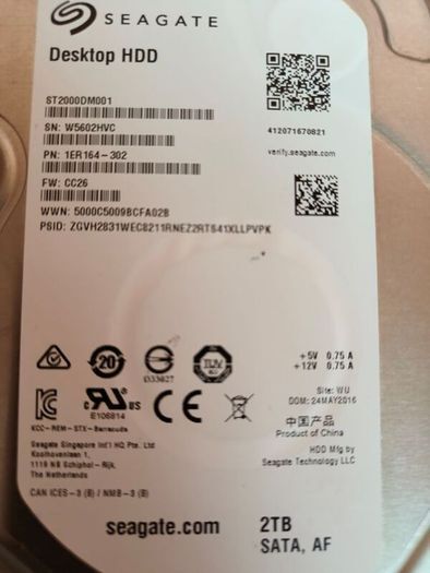 Seagate 2TB HDD