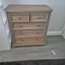 set - Solid wood sleigh bed, bedside lockers and chest of drawers Image 4